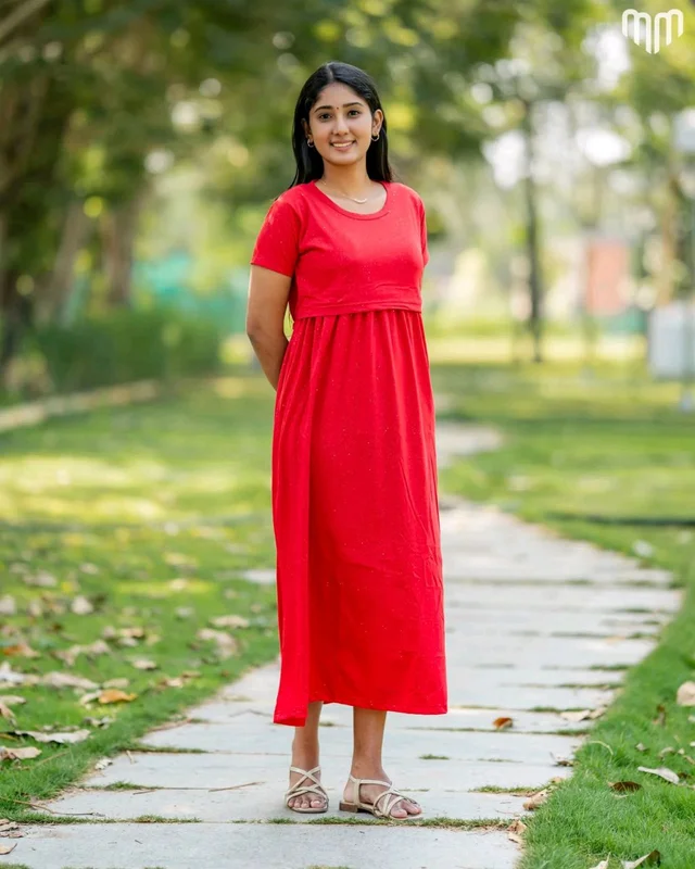 Glit Red Zipless Maternity Loungewear – Full Length