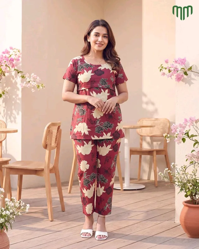 Megha Zipless Feeding Pant Set