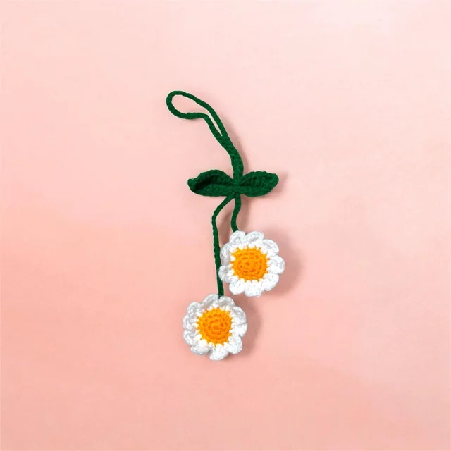 Pritha Crochet Crochet Daisy Bag Charm