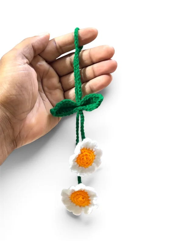 Pritha Crochet Crochet Daisy Bag Charm