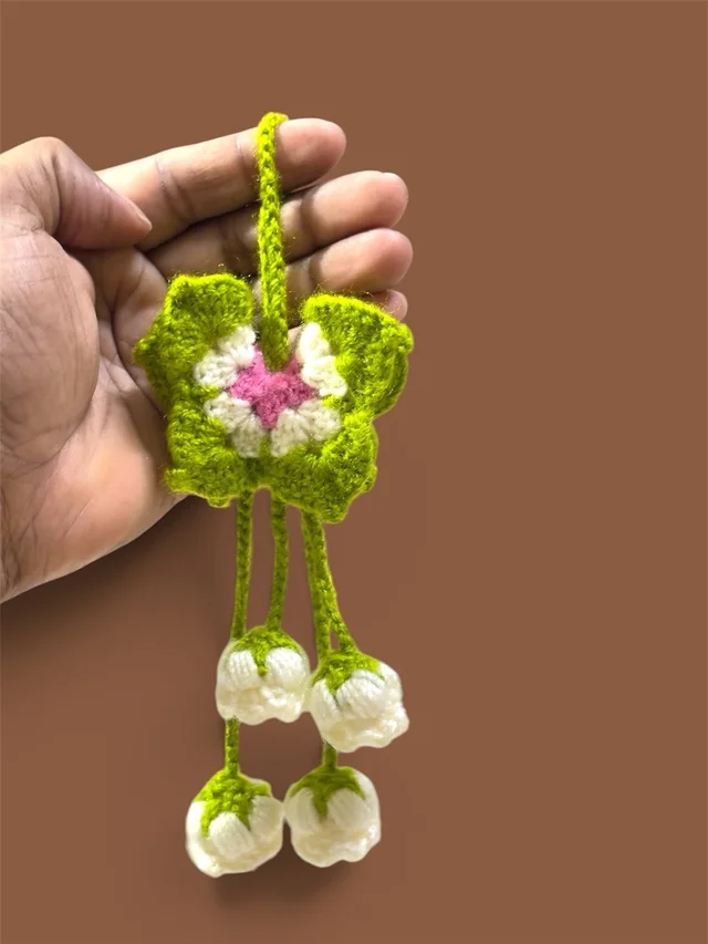 Pritha Crochet Crochet Butterfly Bag Charm