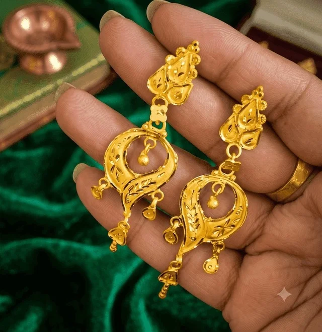 Swarna Mayuri Earrings For Women , - Free