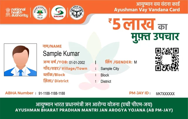 Ayushman Bharat (PM-JAY) PVC Card Print