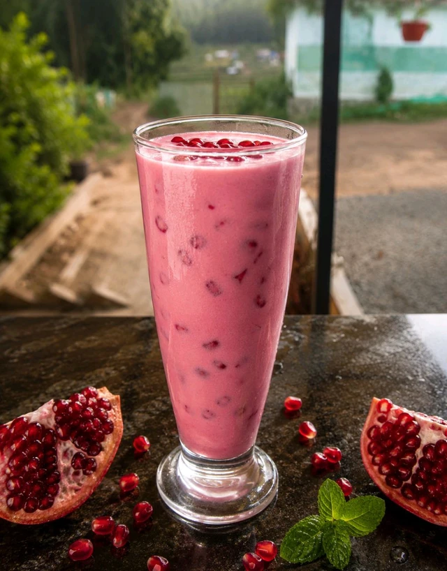 Pomegranate juice (With Milk)