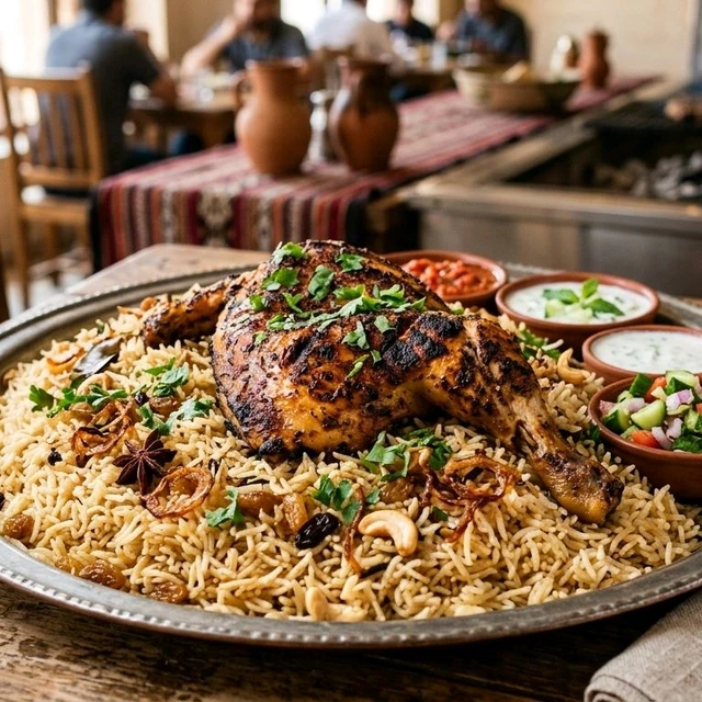 Chicken Mashawi With Rice