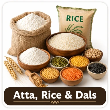 Atta, Rice & Dals