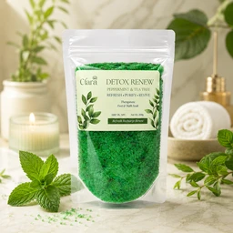 Clara Detox Renew Bath Salt (200 g) - Algae Green