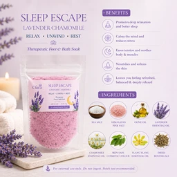 Clara Sleep Escape Bath Salt (50g) - Pink