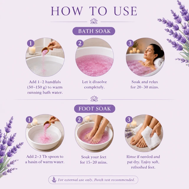 Clara Sleep Escape Bath Salt (50g) - Pink