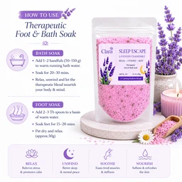 Clara Sleep Escape Bath Salt (200g) - Pink
