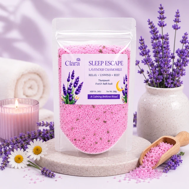 Clara Sleep Escape Bath Salt (200g) - Pink
