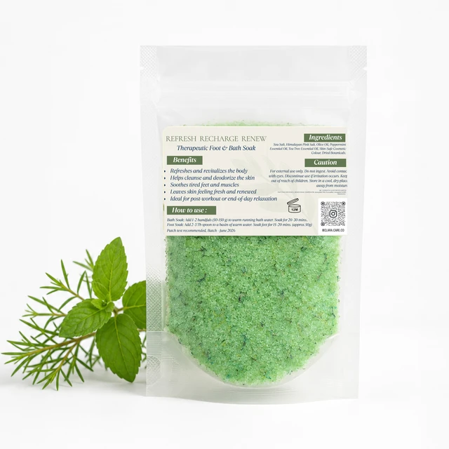 Clara Detox Renew Bath Salt (50g) - Algae Green