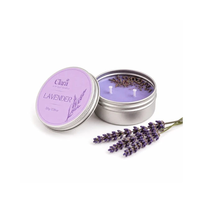 Clara Lavender Scented Candle ( 50 G )