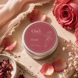 Clara Rose Scented Candle ( 50 G )
