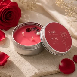 Clara Rose Scented Candle ( 50 G )