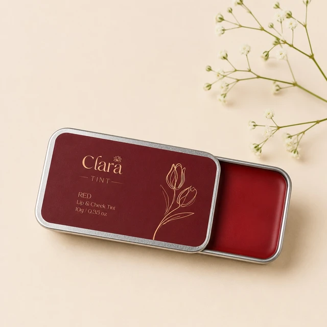 Clara Lip & Cheek Tint (Red) – 10 g