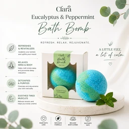 Clara Eucalyptus & Peppermint Bath Bomb (70 g)
