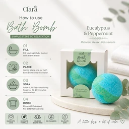 Clara Eucalyptus & Peppermint Bath Bomb (70 g)