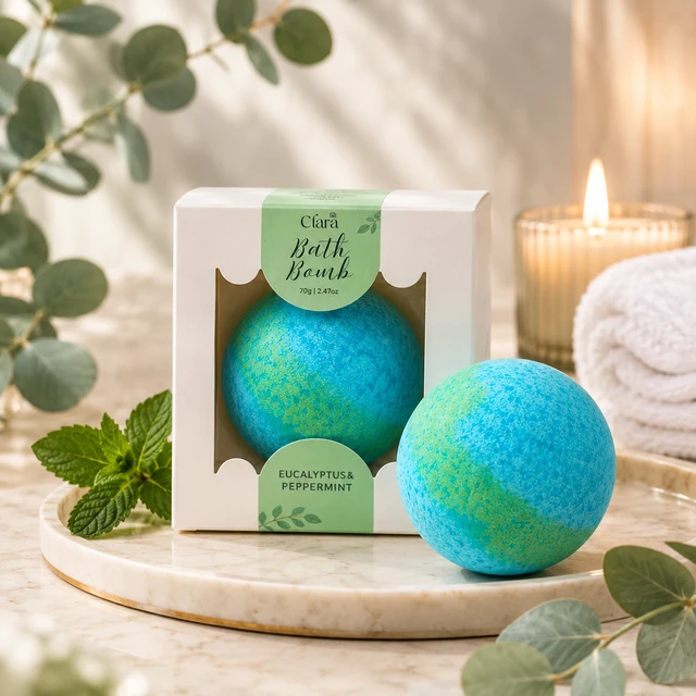 Clara Eucalyptus & Peppermint Bath Bomb (70 g)