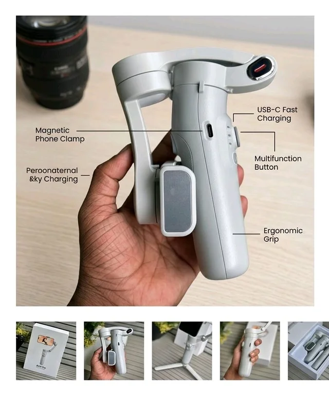 M1 3-Axis Smartphone Gimbal Stabilizer – Handheld Mobile Phone Video Stabilizer