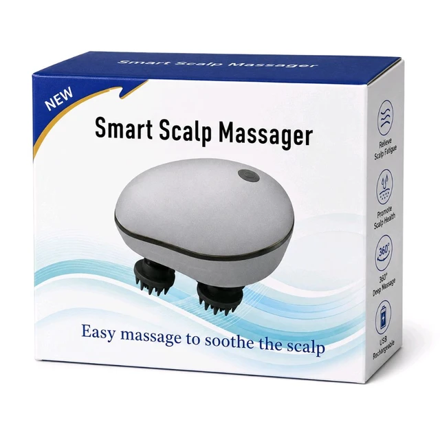 Smart Scalp Massager – 360° Deep Scalp Massage Electric Head Massager | USB Rechargeable