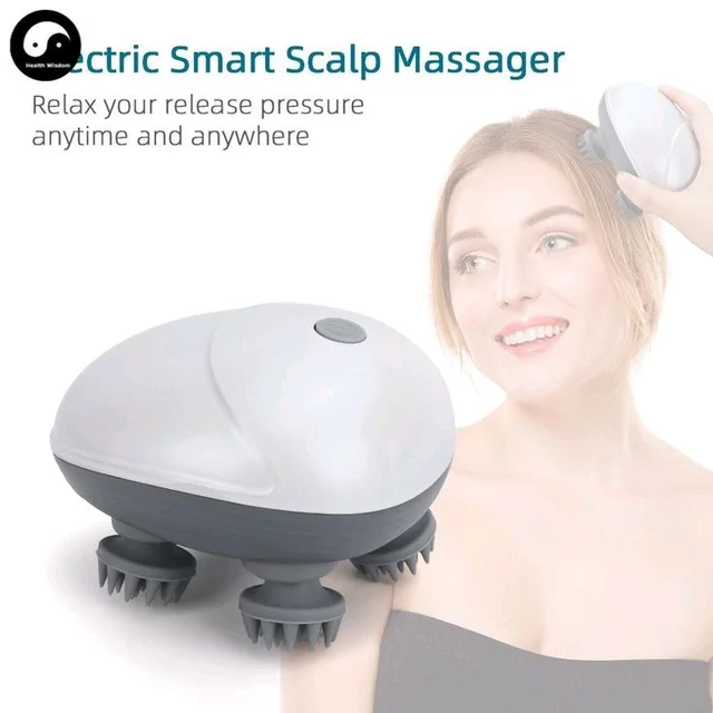 Smart Scalp Massager – 360° Deep Scalp Massage Electric Head Massager | USB Rechargeable