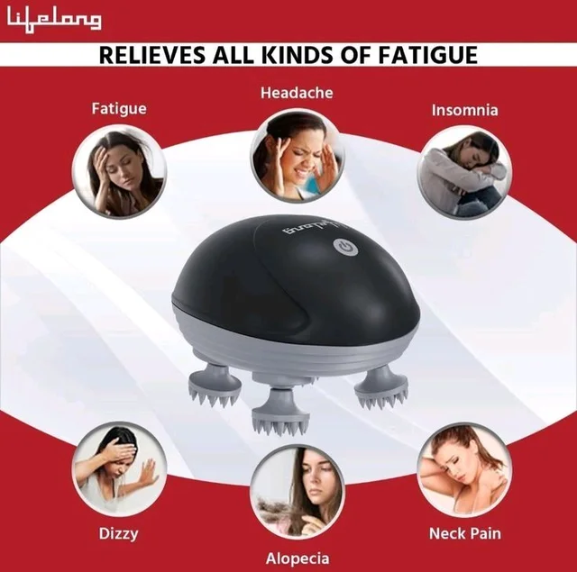 Smart Scalp Massager – 360° Deep Scalp Massage Electric Head Massager | USB Rechargeable