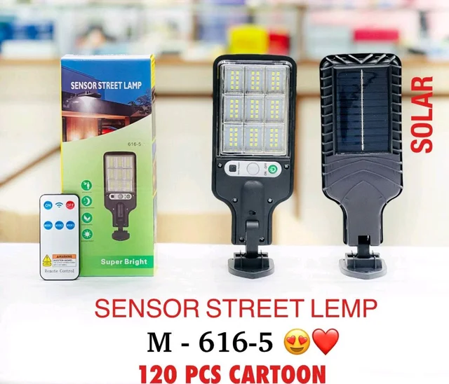 Solar Sensor Street Light M-616-5 | Super Bright LED Outdoor Light with Motion Sensor & Remote Control