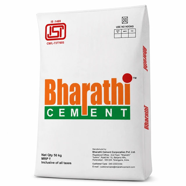 Bharathi Cement PPC (Portland Pozzolana Cement) – 50 kg