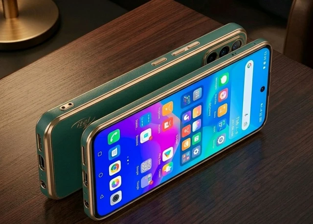 Zelexi Premium Back Cover for itel Vision 3 | Luxury Gold-Plated Electroplating Edges | Slim, Shockproof & Camera Protection Case (Emerald Green)