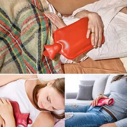 Rubber Hot Water Heating Bag: Comfortable and Effective Pain Relief for Cramps, Aches, and Tension