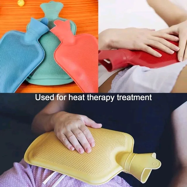 Rubber Hot Water Heating Bag: Comfortable and Effective Pain Relief for Cramps, Aches, and Tension