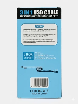 3 IN 1 USB CABLE TYPE (C), Micro, Lightning