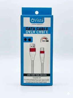 Ovista 3.1A Fast Charging Micro USB Data Cable (1 Meter, White & Gold)
