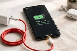 Ovista Micro V8 Fast Charging Data Cable 1 Meter - 100% Fast Charging & Data Transfer, Strong TPE Red Cable, Model Ovdm-004