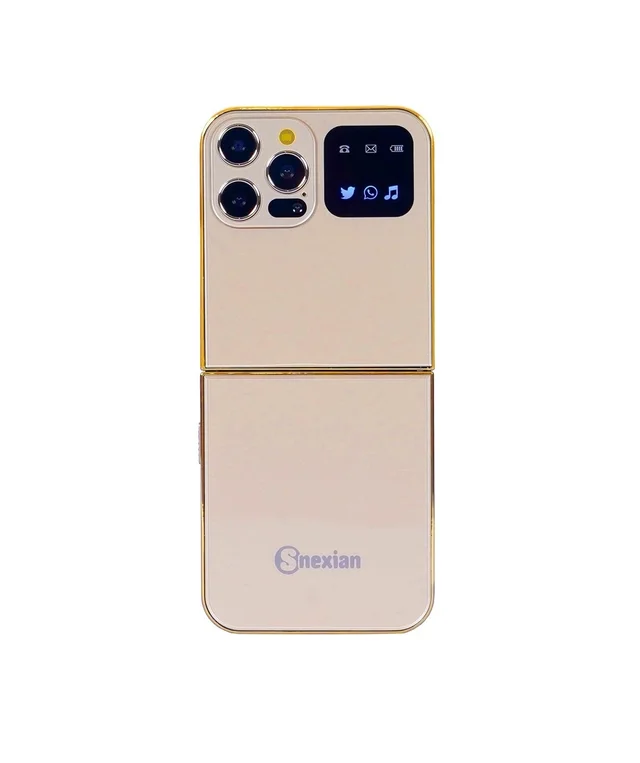 Snexian Rock Flip Mobile Phone with Front Display Notification