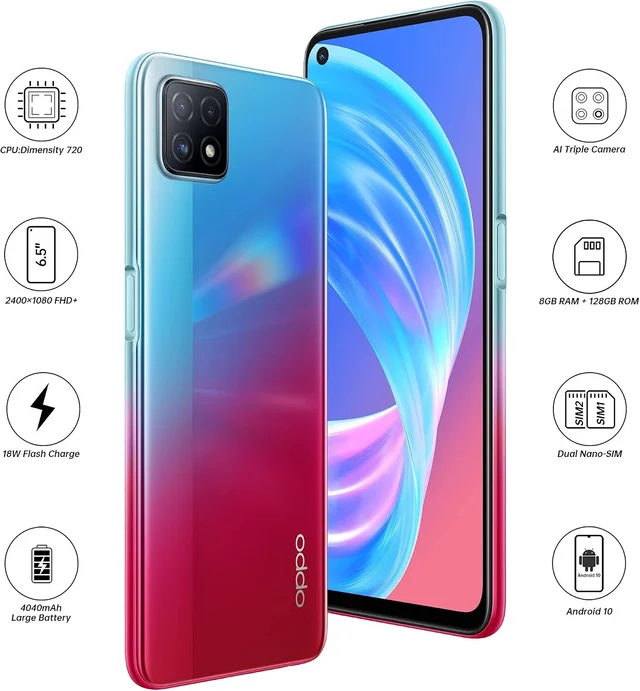 OPPO A73 5G Dual SIM Smartphone Renewed