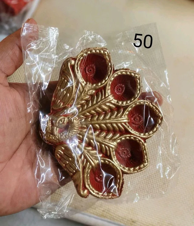 Peacock 5mukhi Diya