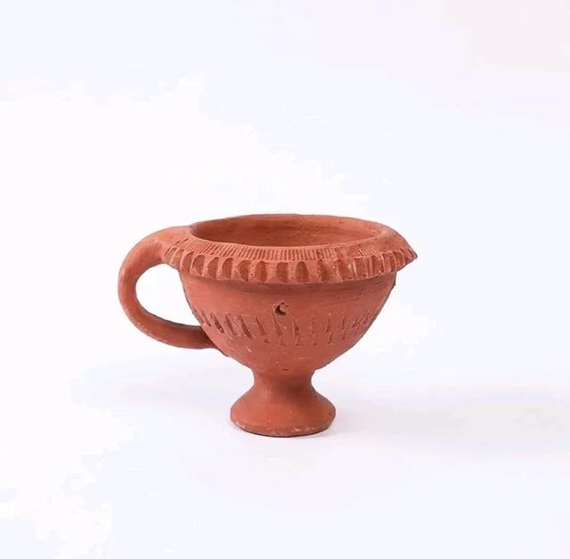 Handcrafted terracotta clay Dhoop Loban Dani ( mitti dhuni burner)