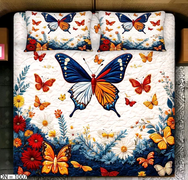 Double Beed 7D Printed Bedsheet 