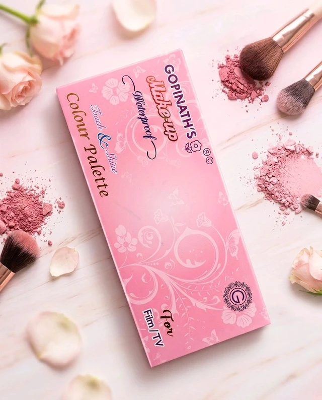 Gopinath's Waterproof 12 Cavities Professional Colour Makeup Palette (For Film/TV)