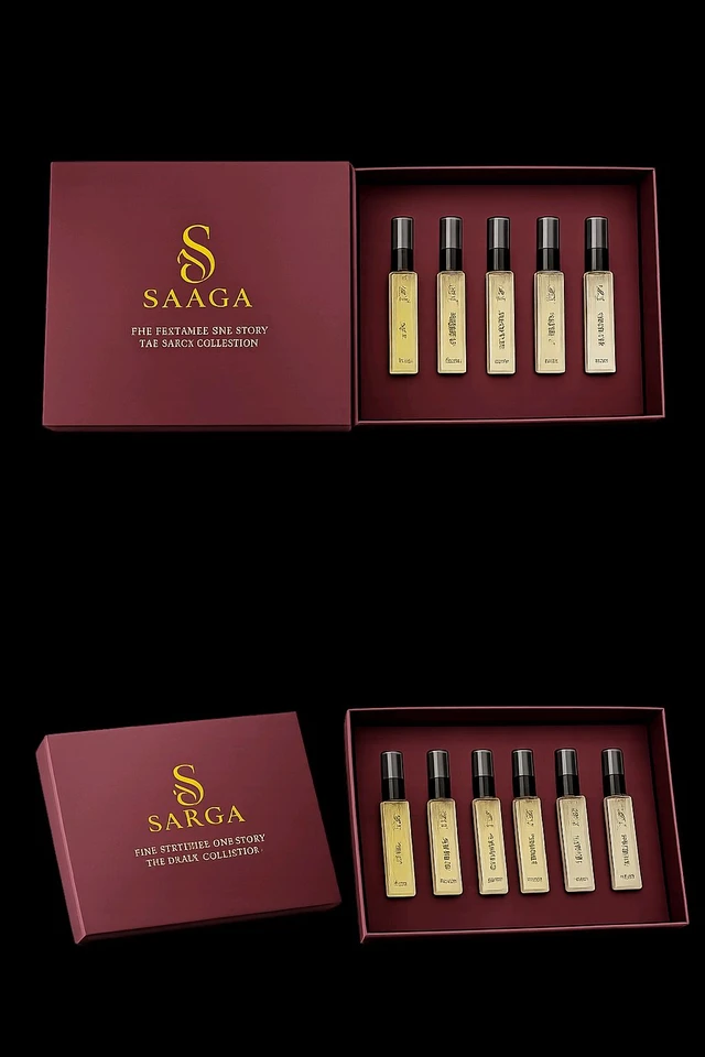 SAAGA POCKET PERFUME 10 ML EACH BOTTLE*GIFT PACK*