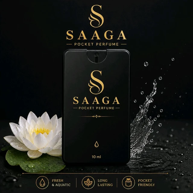 SAAGA POCKET PERFUME INSPIRED BY JAIPUR HERITAY PACK OF 5 PIECES 20 ML EACH WITH PERMIUM POTALI BAG FREE