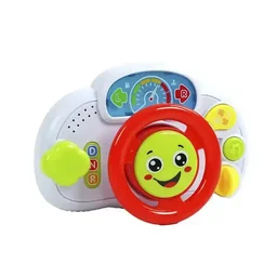 Musical Steering Wheel Toy – Smiley Face, Fun Sounds & Gear Lever