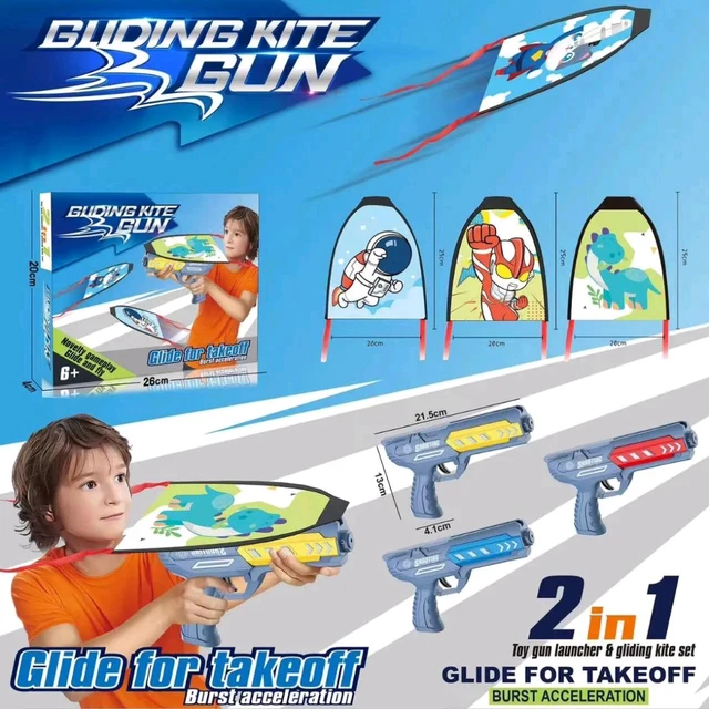 2-in-1 Kite Launcher & Gliding Kite