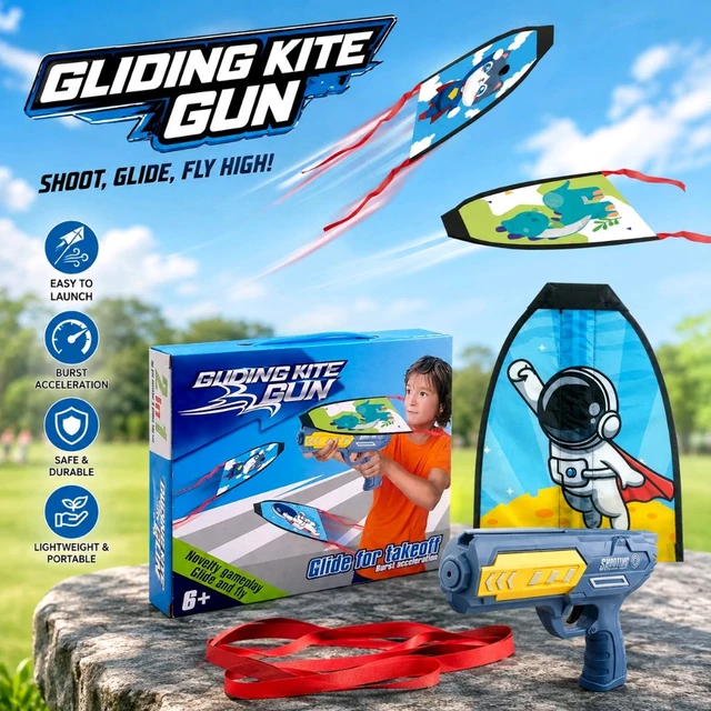 2-in-1 Kite Launcher & Gliding Kite