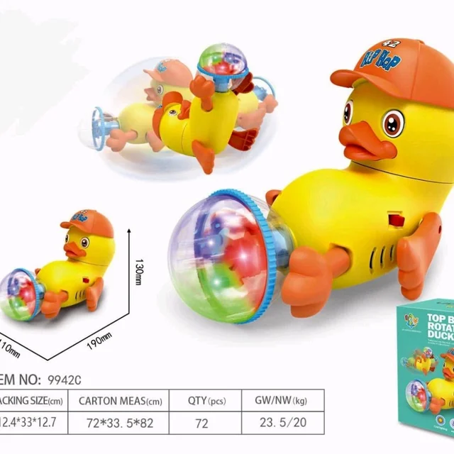 Top Rotating Flashing Duck With Lights And Music