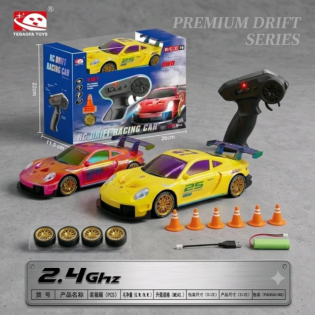 Remote control Drift Car with Led Lights and Racing Drift Tires