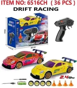 Remote control Drift Car with Led Lights and Racing Drift Tires
