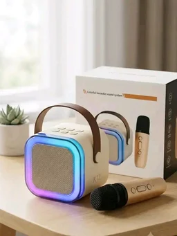 K12 Portable Bluetooth Speaker & Wireless Karaoke Microphone